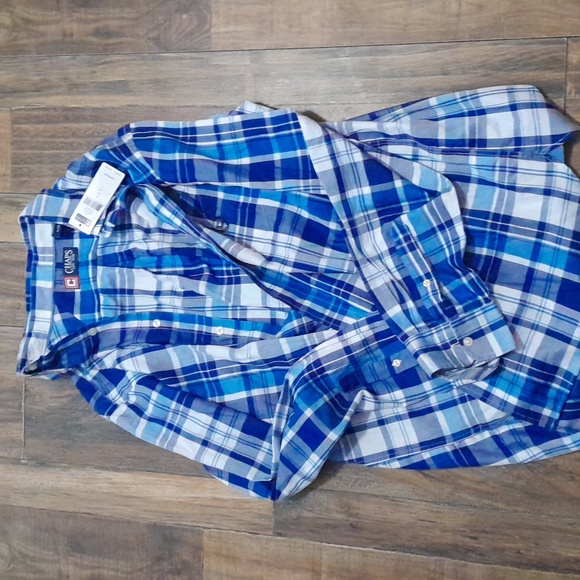 Chaps Men's Button Up Long Sleeve Shirt North Coas NWT Size Large Soft - Picture 4 of 4